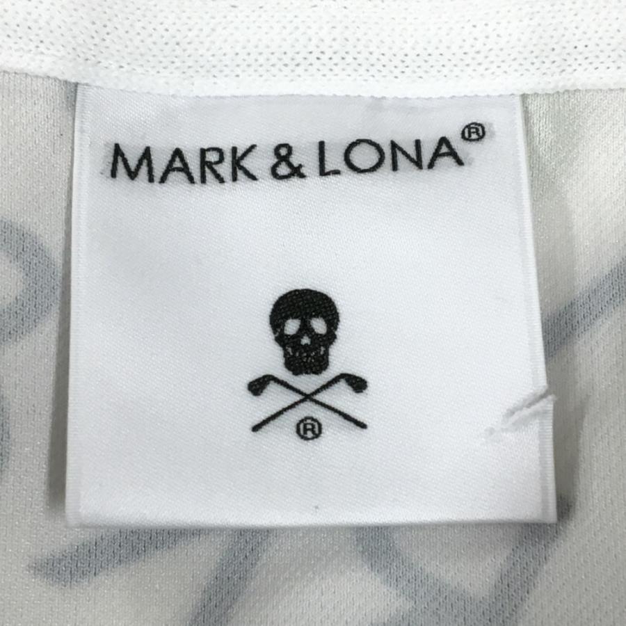 新品 マーク＆ロナ 半袖ポロシャツ 50 白 XL スタッズ ワッペン MARK&LONA（マークアンドロナ） 【美品】マークアンドロナ 半袖