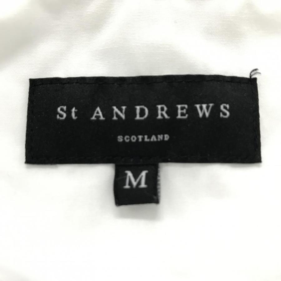 St ANDREWS 【超美品】セントアンドリュース 半袖ポロシャツ 白