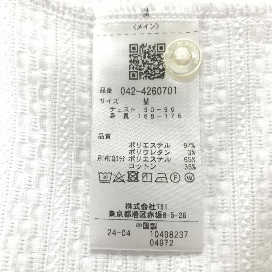 St ANDREWS 【超美品】セントアンドリュース 半袖ポロシャツ 白