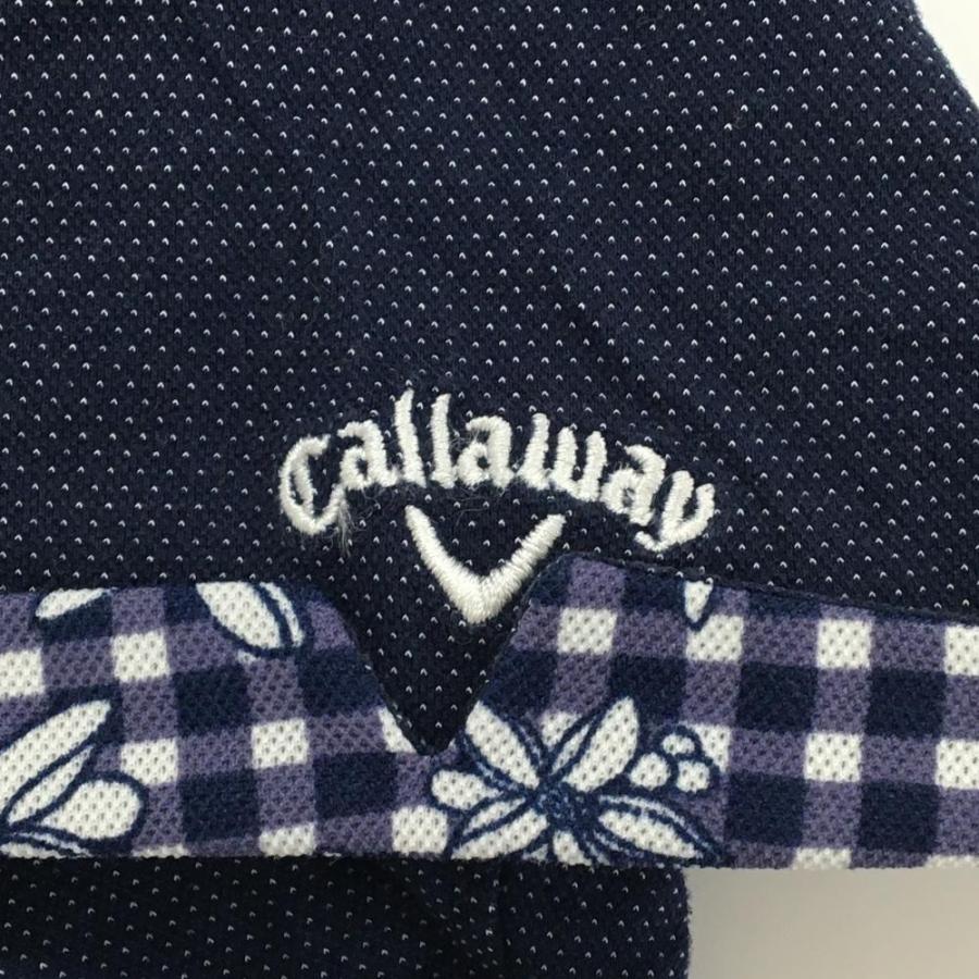 Callaway（キャロウェイ） 半袖ポロシャツ ネイビー×白 ドット柄