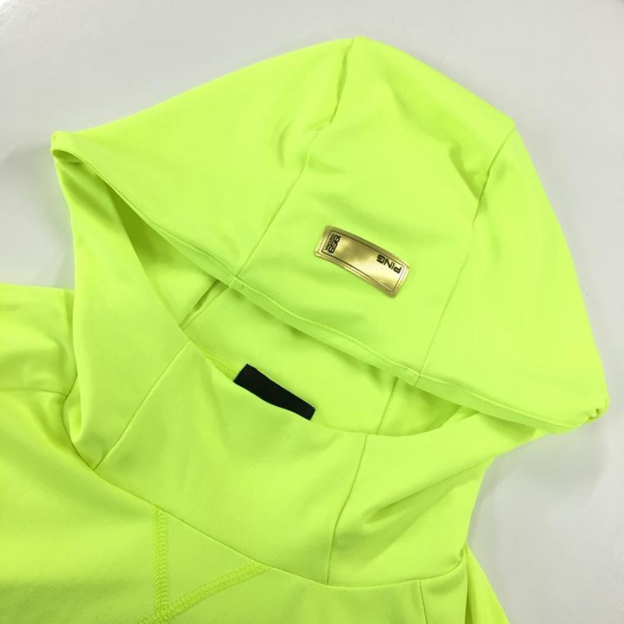 PING（ピン） 【美品】ピン パーカー 蛍光イエロー×黒 フロントロゴ