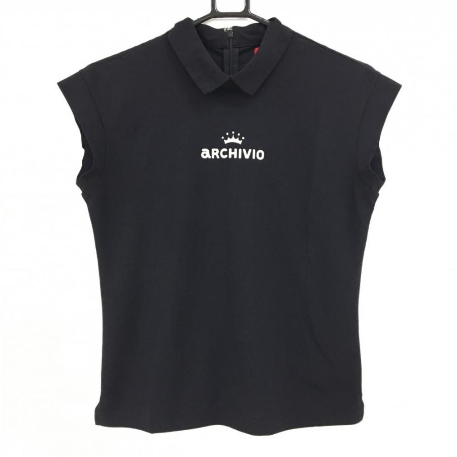 archivio（アルチビオ） 【超美品】アルチビオ 襟付き半袖シャツ 黒