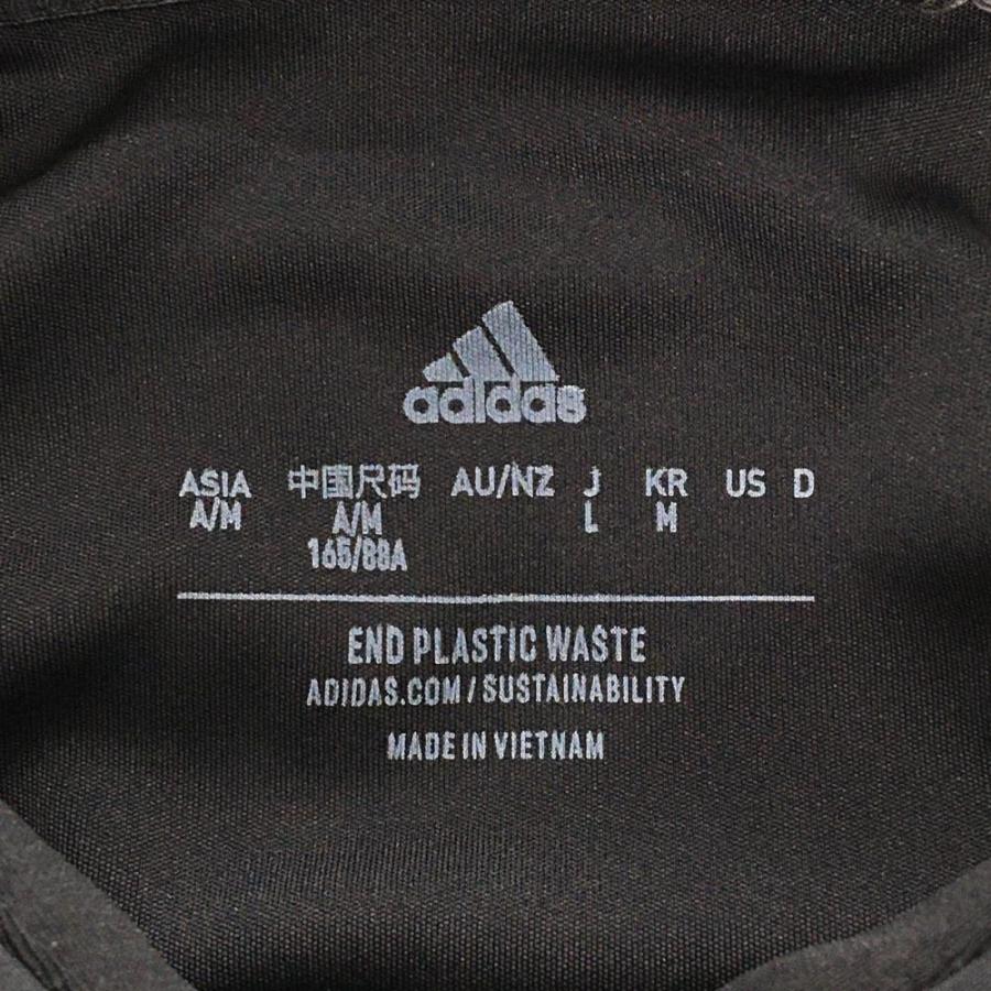 【美品】adidas ブラック 長袖ポロシャツ アディダス 黒 adidas（アディダス） 【超美品】アディダス 長袖ポロシャツ 黒×グレー