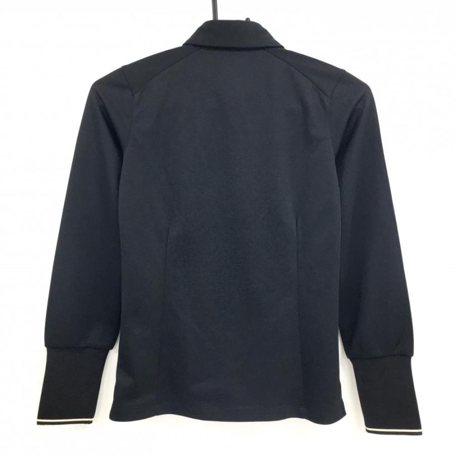 adidas（アディダス） 【超美品】アディダス 長袖ポロシャツ 黒 前身頃 