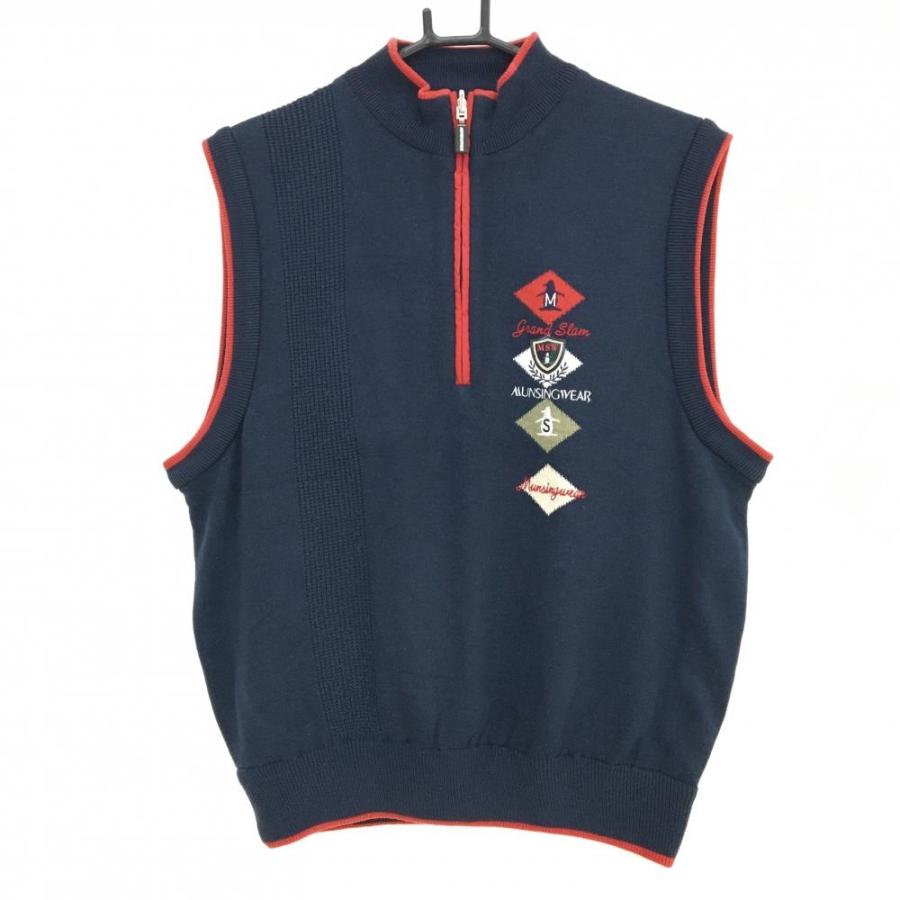 Munsingwear（マンシングウェア） リバーシブルニットベスト ネイビー