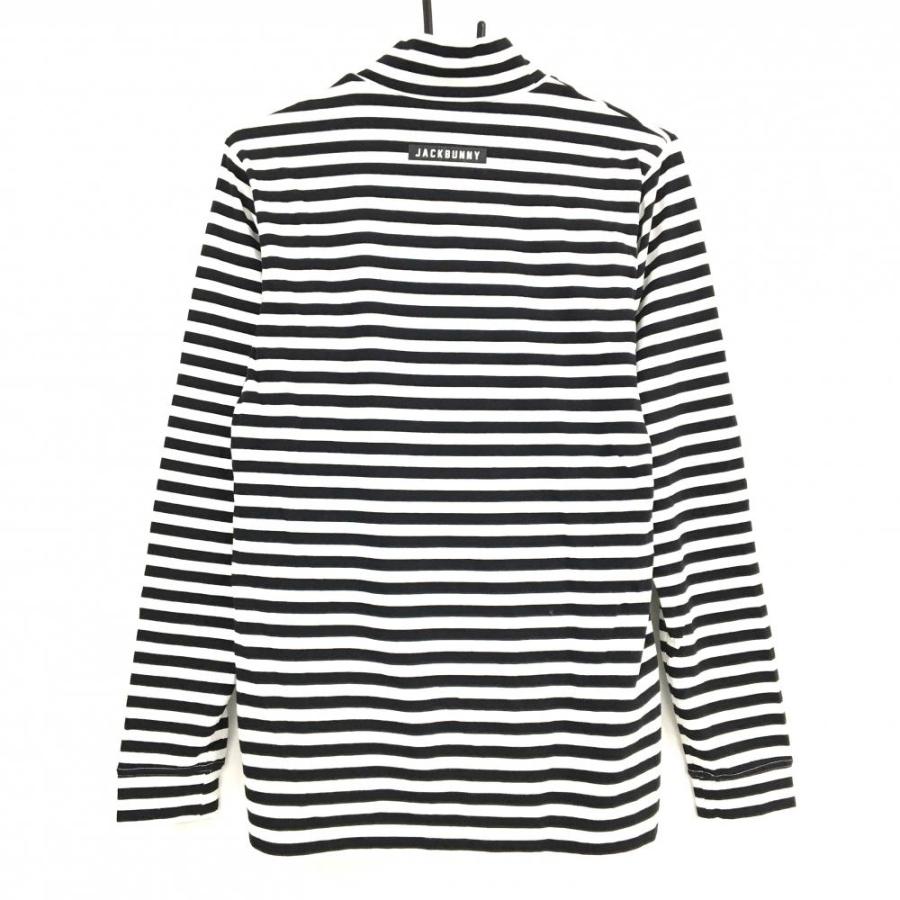 Jack Bunny!! 【美品】ジャックバニー 長袖ハイネックシャツ 白×黒