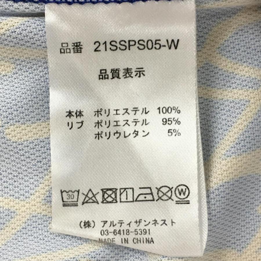 Resurrection 【超美品】レザレクション 半袖ポロシャツ ブルー×ライト