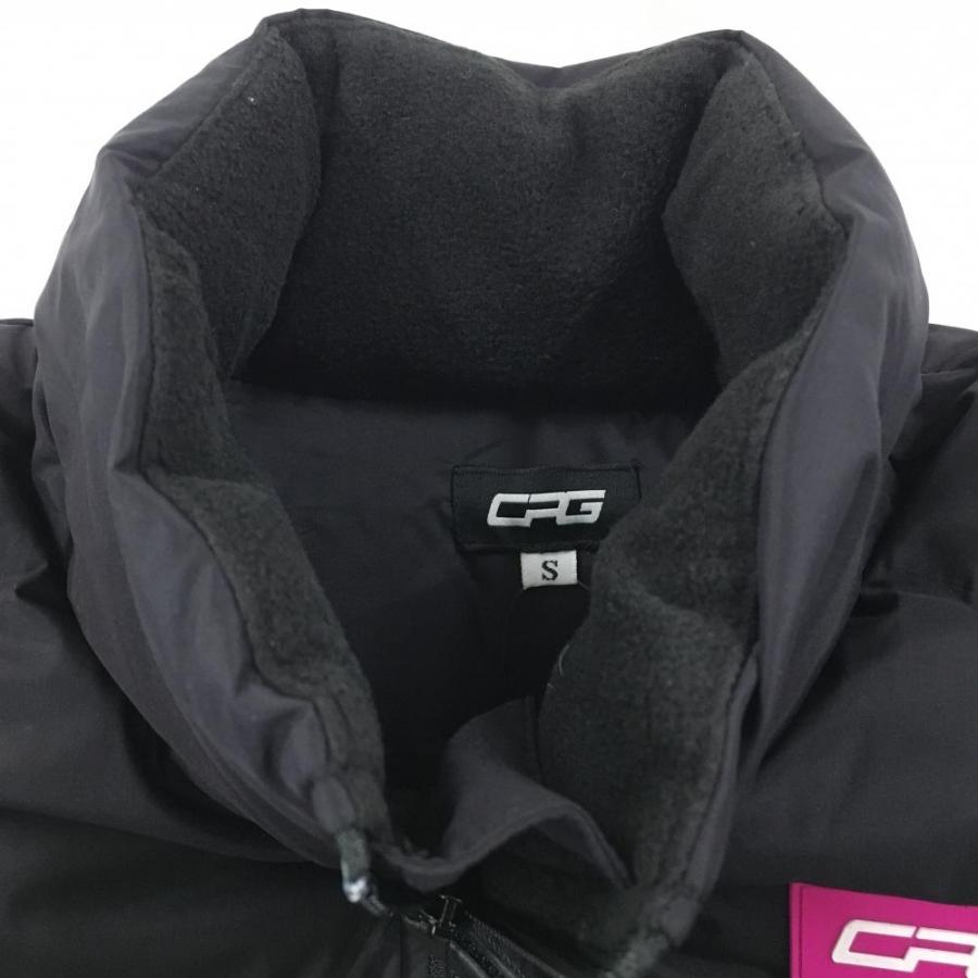 CPG GOLF 【新品】CPG ダウンジャケット 黒 ロゴプリント ショート丈