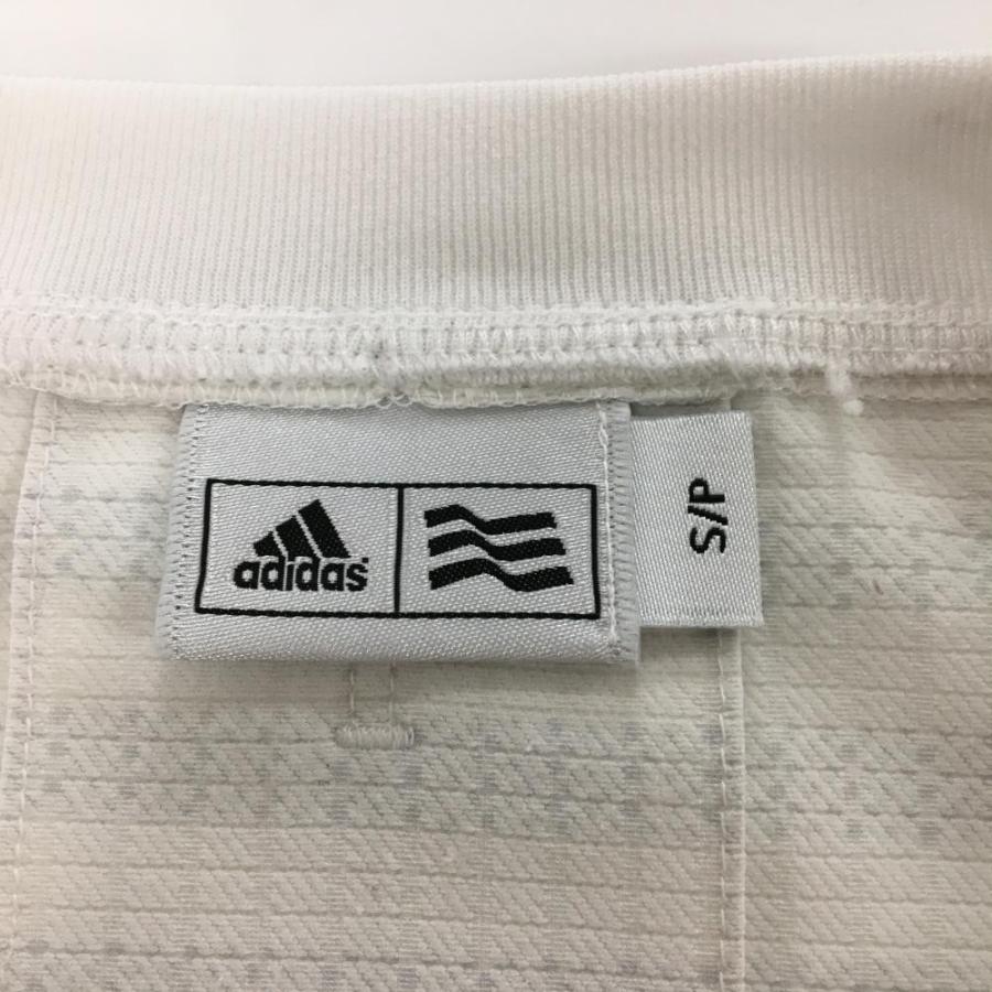 adidas（アディダス） ブルゾン 白×グレー ボーダー ロゴプリント 肩
