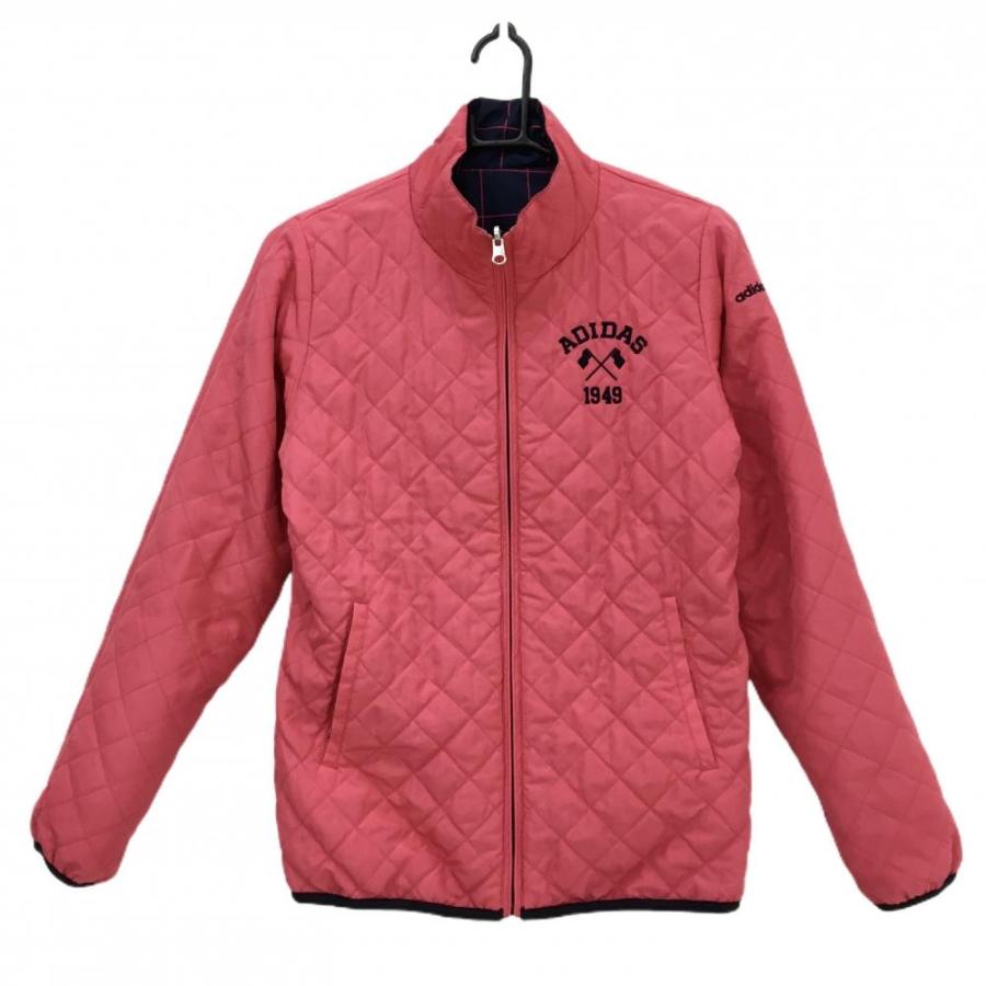 adidas（アディダス） 中綿リバーシブルジャケット ネイビー×ピンク