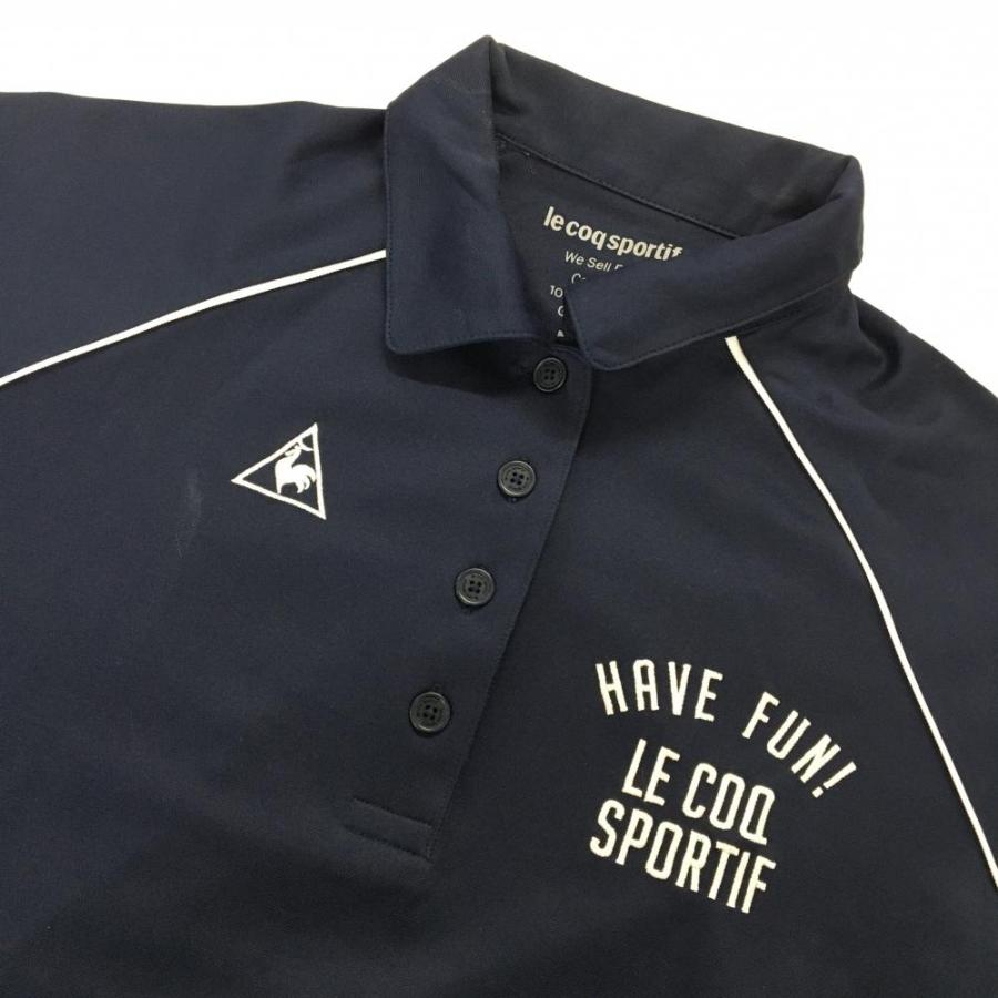  GOLF 半袖ゴルフウェア ポロシャツLネイビー le coq sportif GOLF（ルコックスポルティフ ゴルフ） ルコックゴルフ