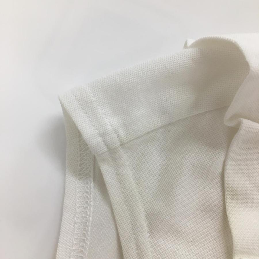 archivio（アルチビオ） ノースリーブポロシャツ 白×レッド系 フリル