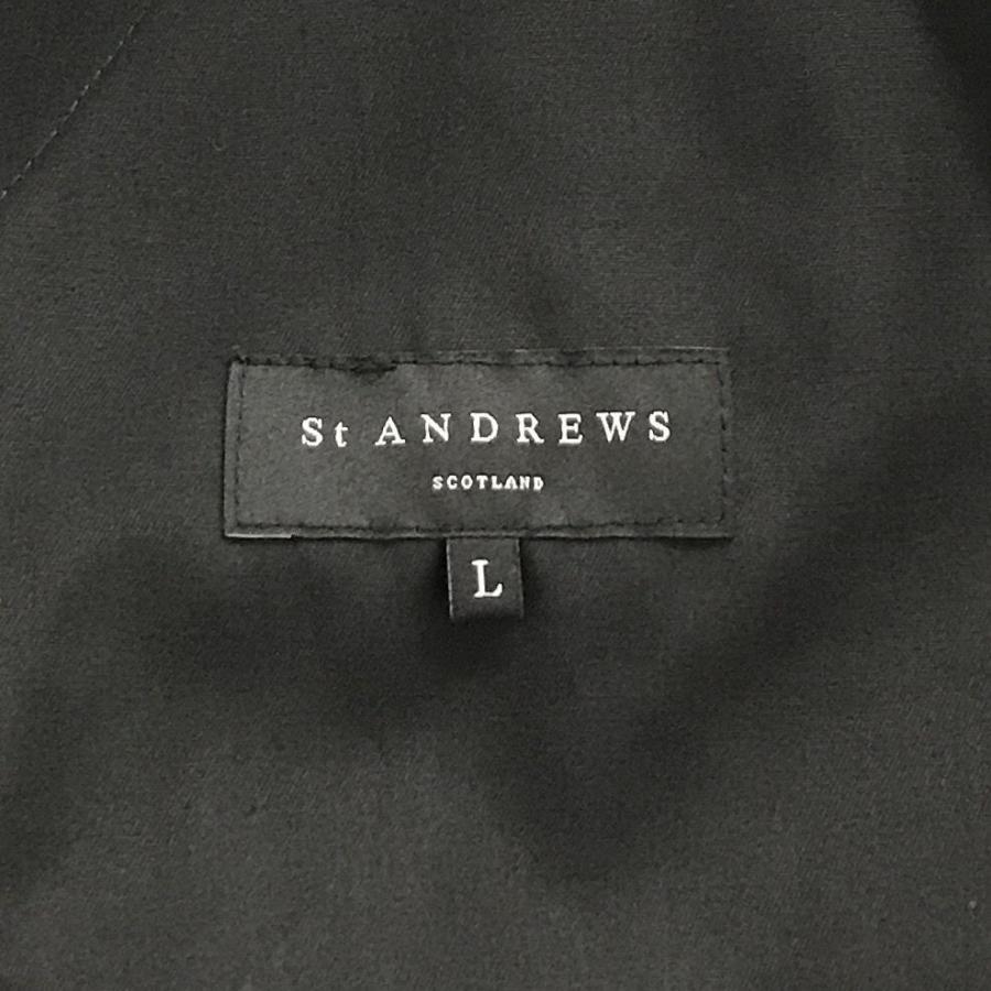 St ANDREWS 【新品】セントアンドリュース 半袖ポロワンピース 黒 袖