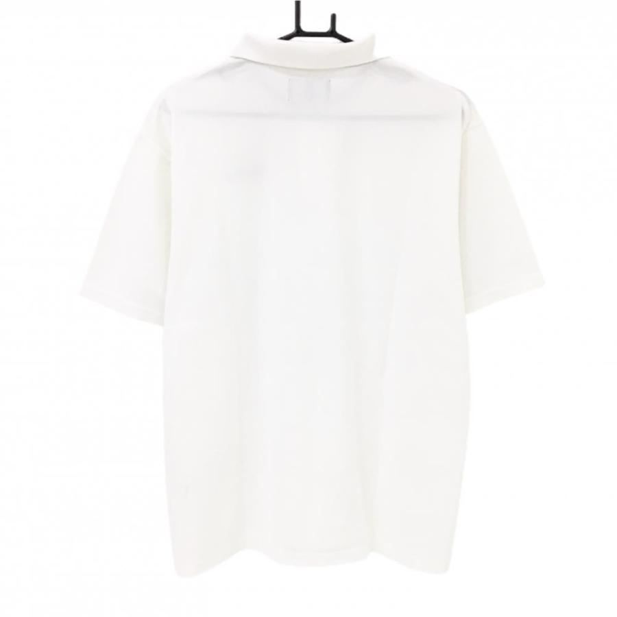 PARADISO 【超美品】パラディーゾ 半袖ポロシャツ 白 ロゴ刺しゅう