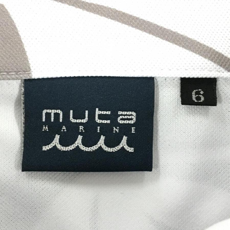 美品 ムータマリン ゴルフ muta ポロシャツ 総柄 長袖 冷感 ストレッチ muta MARINE（ムータマリン） 【超美品】ムータマリン 半袖ポロシャツ