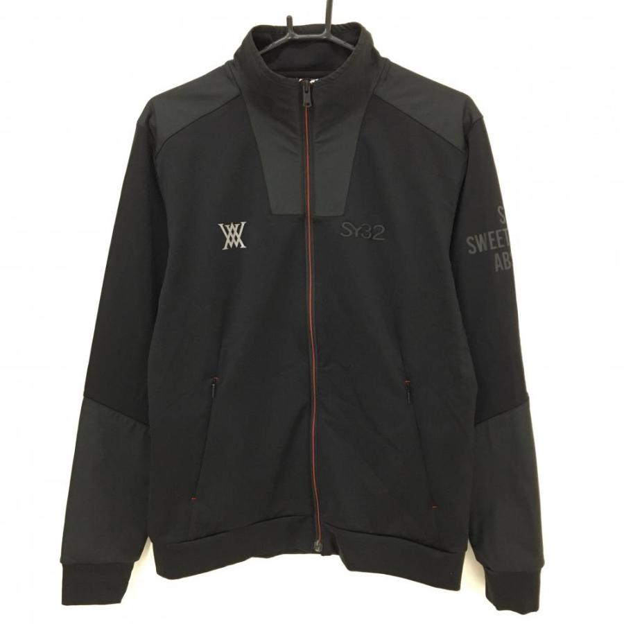 SY32 by SWEET YEARS ジャケット 黒 異素材 ストレッチ メンズ M