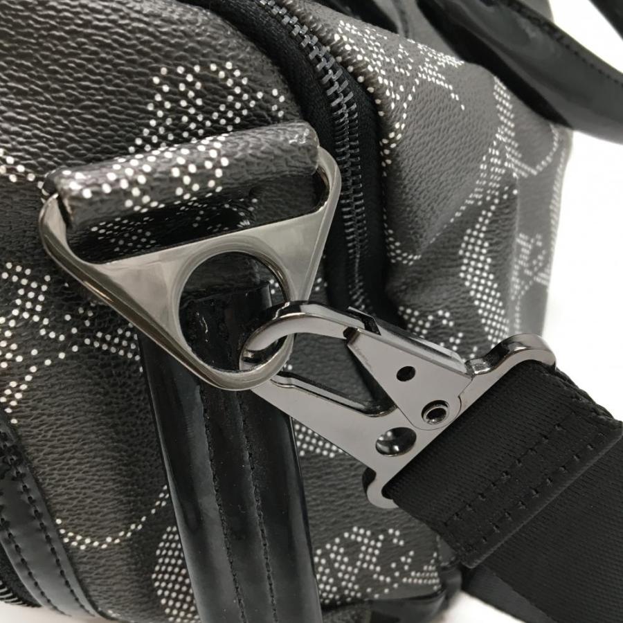 CPG GOLF 【美品】CPG 2WAYボストンバッグ グレー×白 ロゴ総柄 カート