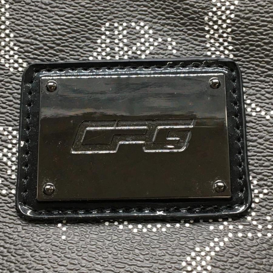CPG GOLF 【美品】CPG 2WAYボストンバッグ グレー×白 ロゴ総柄 カート