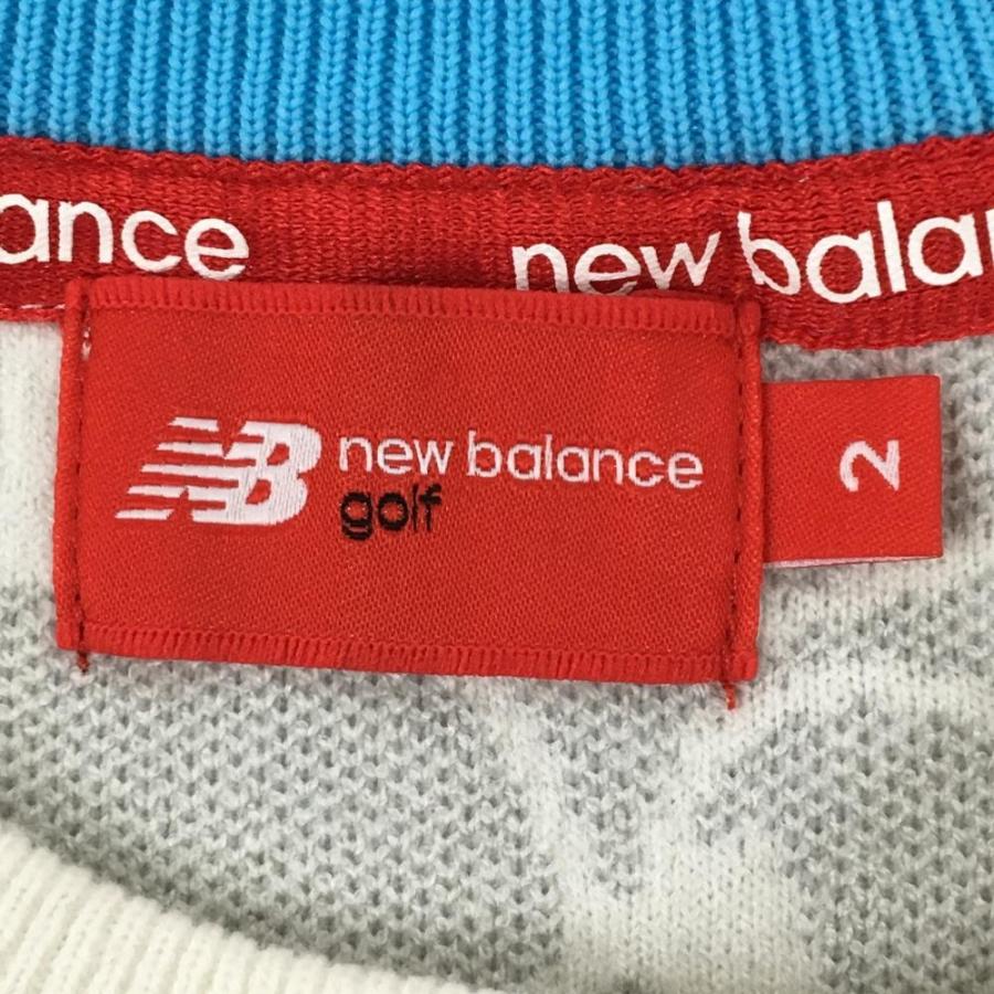 New Balance Golf（ニューバランスゴルフ） セーター 白×グレー 総柄