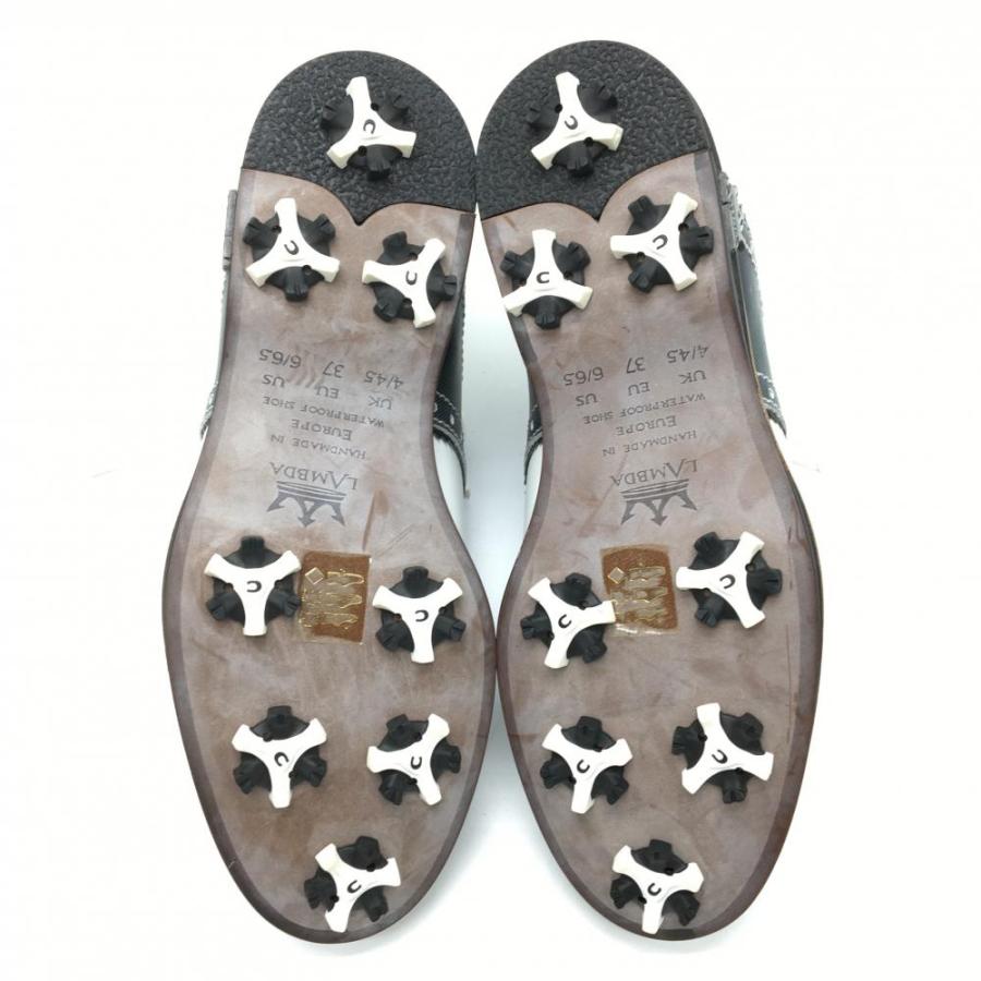 LAMBDA（ゴルフ） 【美品】ラムダ ゴルフシューズ 白×ネイビー 13707