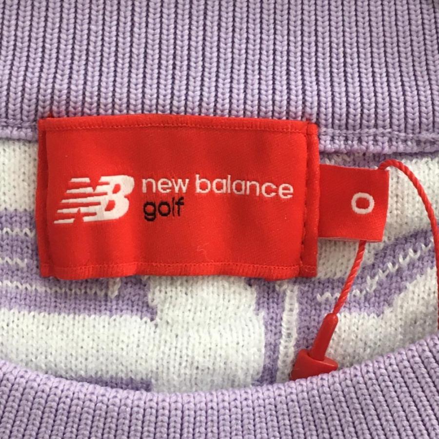 ニューバランスゴルフ 総柄ロゴ ニット セーター サイズ5 グレー 2023年 New Balance Golf（ニューバランスゴルフ） 【新品】ニューバランス