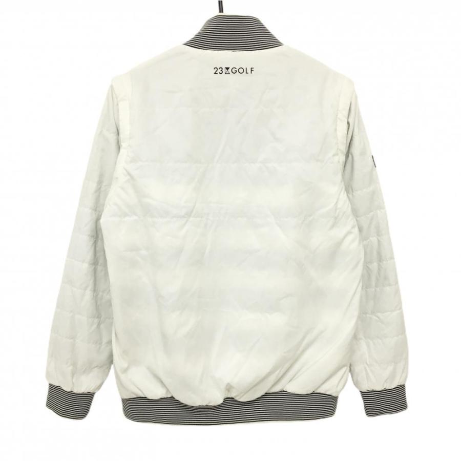 23区GOLF 23区ゴルフ リバーシブル中綿ジャケット グリーン×白 4WAY 袖