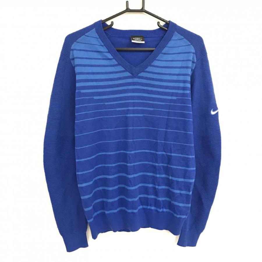 NIKE（ナイキ） 【超美品】ナイキゴルフ セーター ブルー×ライトブルー