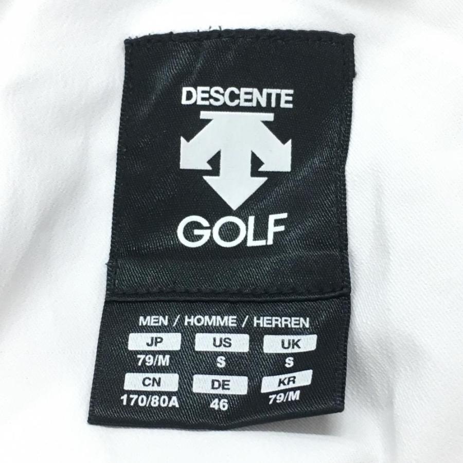 DESCENTE GOLF 【超美品】デサントゴルフ パンツ 白 バック立体ロゴ