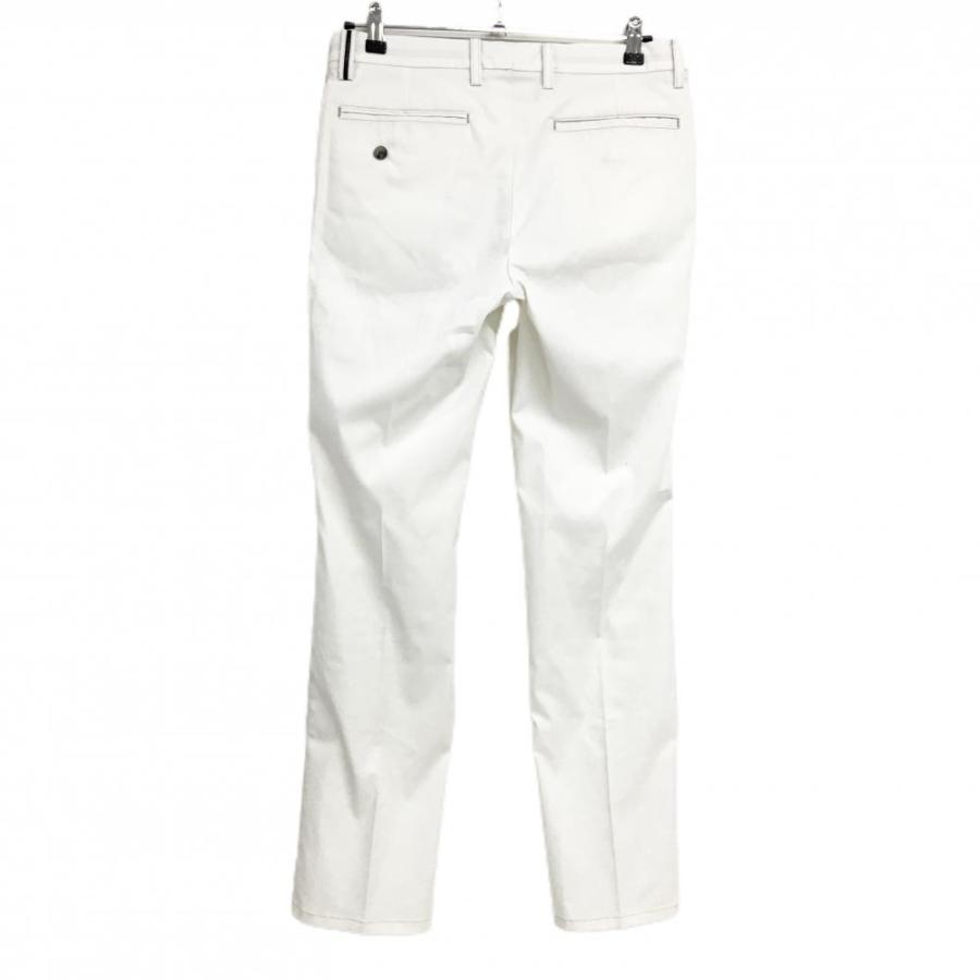 LANVIN SPORT パンツ 40 LANVIN SPORT（ランバンスポール） パンツ 白 グレーステッチ バック
