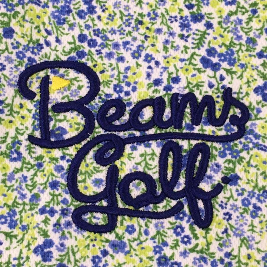 BEAMS GOLF ビームスゴルフ 花柄 半袖ポロシャツ XL 総柄 グリーン BEAMS GOLF（ビームス ゴルフ） 【超美品】ビームスゴルフ 半袖
