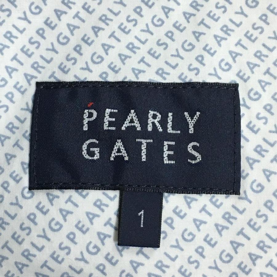 パーリーゲイツ ショートパンツ 白×ネイビー 総柄 サイズ6 LL 美品 PEARLY GATES（パーリーゲイツ） 【美品】パーリーゲイツ ショート