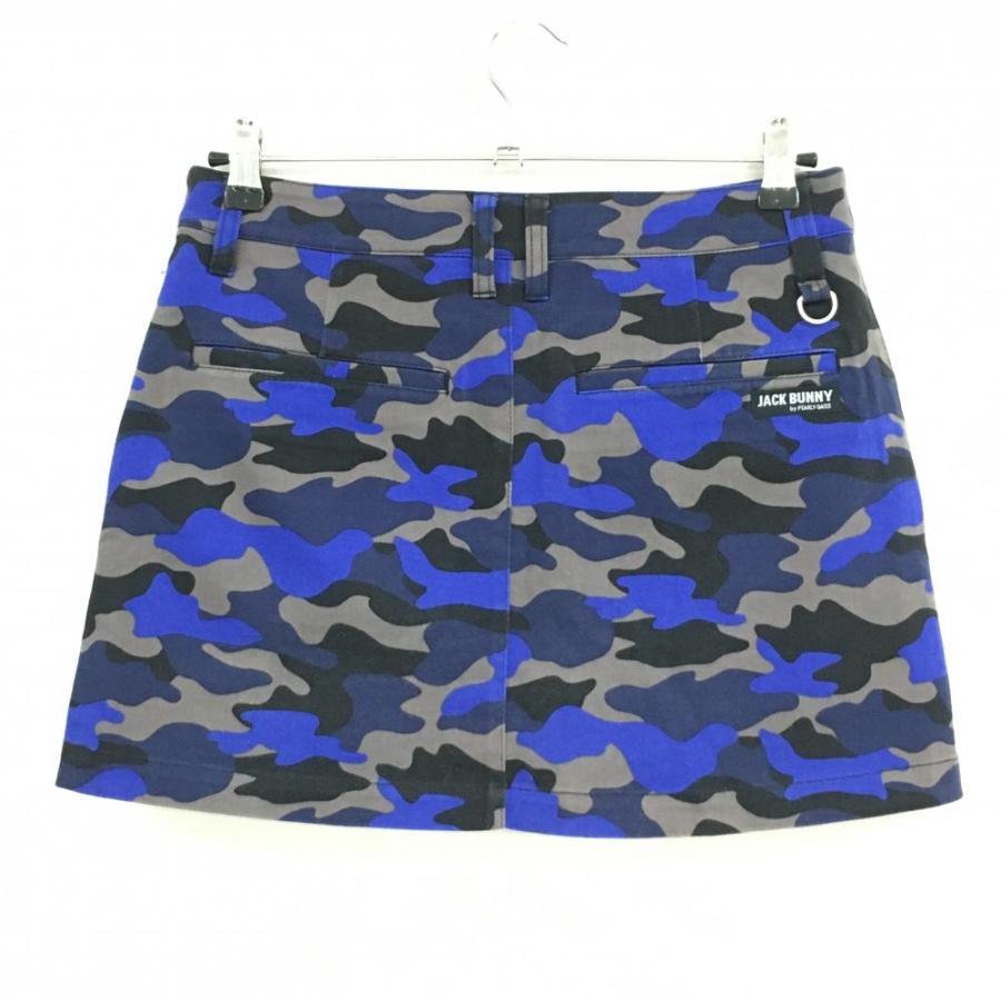 Jack Bunny!!（ジャックバニー） スカート ブルー×グレー カモフラ