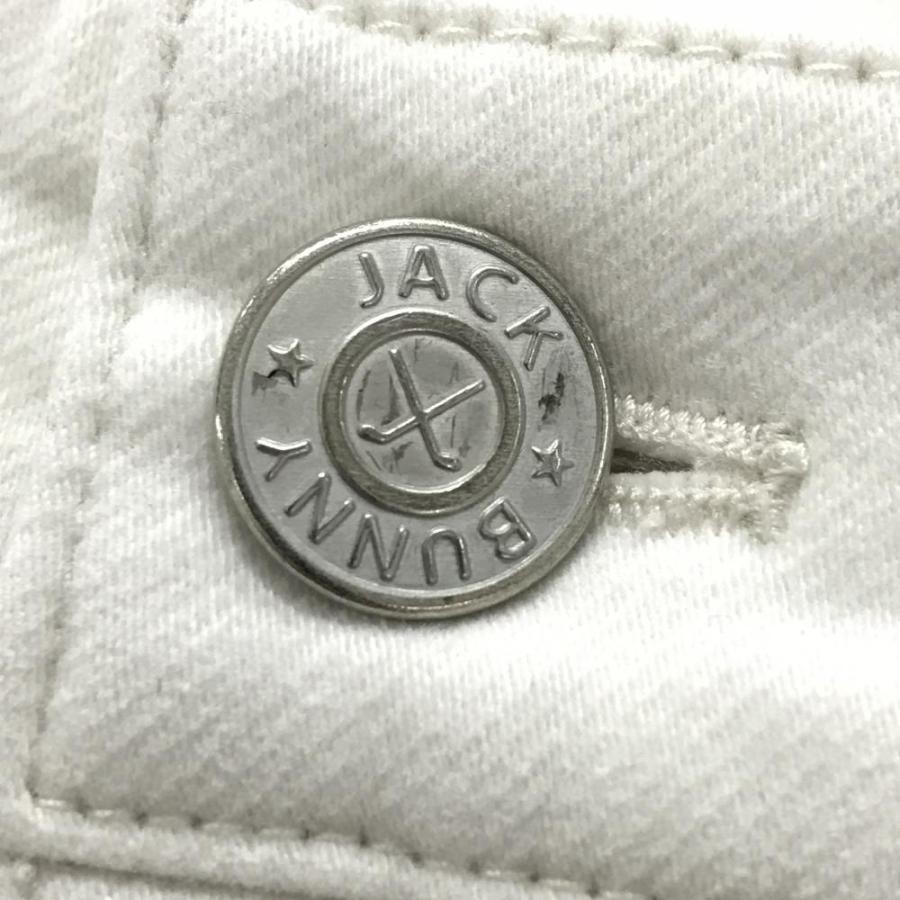 Jack Bunny!!（ジャックバニー） パンツ 白 後ろロゴ ストレッチ