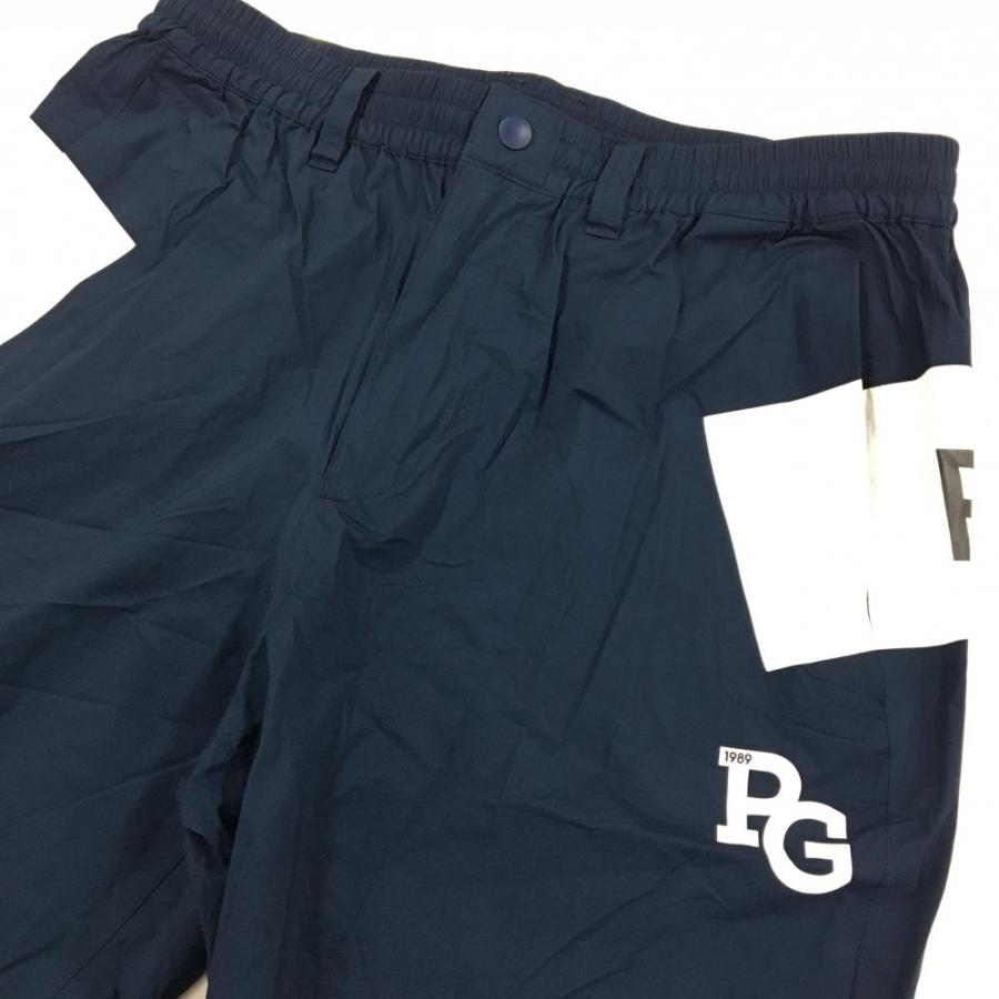 PEARLY GATES（パーリーゲイツ） レインパンツ ネイビー×白 ナイロン