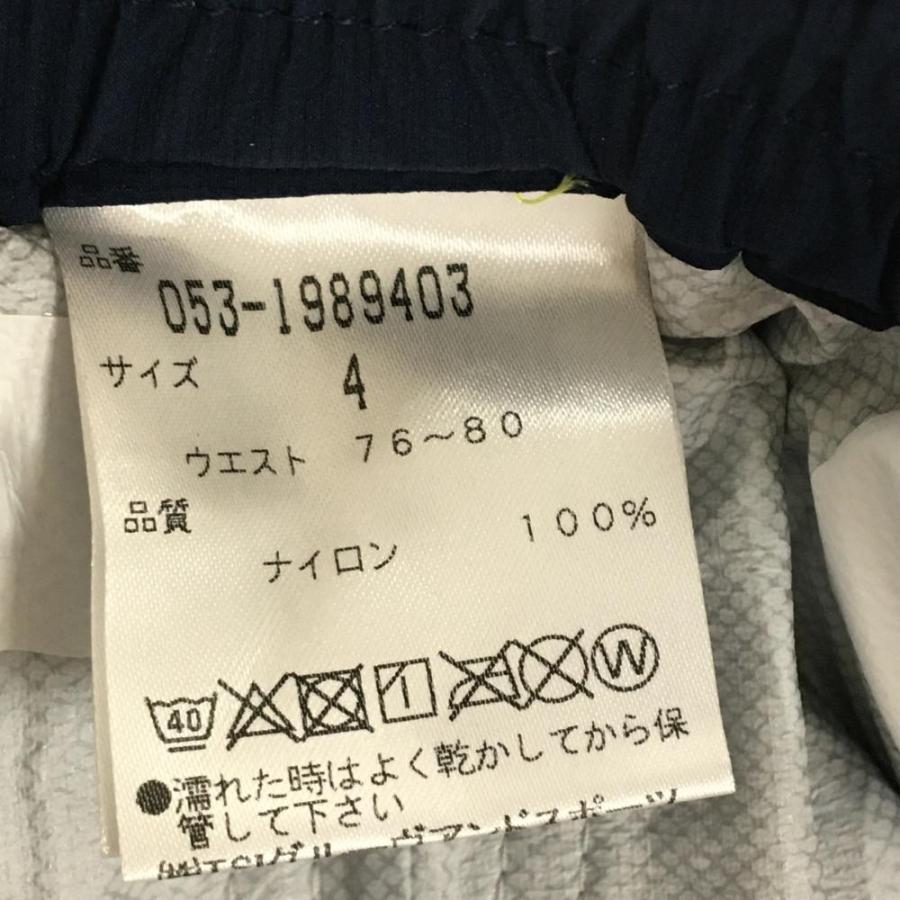 PEARLY GATES（パーリーゲイツ） レインパンツ ネイビー×白 ナイロン