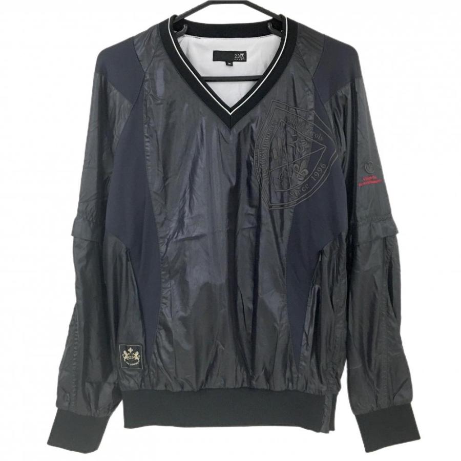 23区GOLF 【美品】23区スポーツ 2WAYスニード 黒 袖着脱可 裏地付