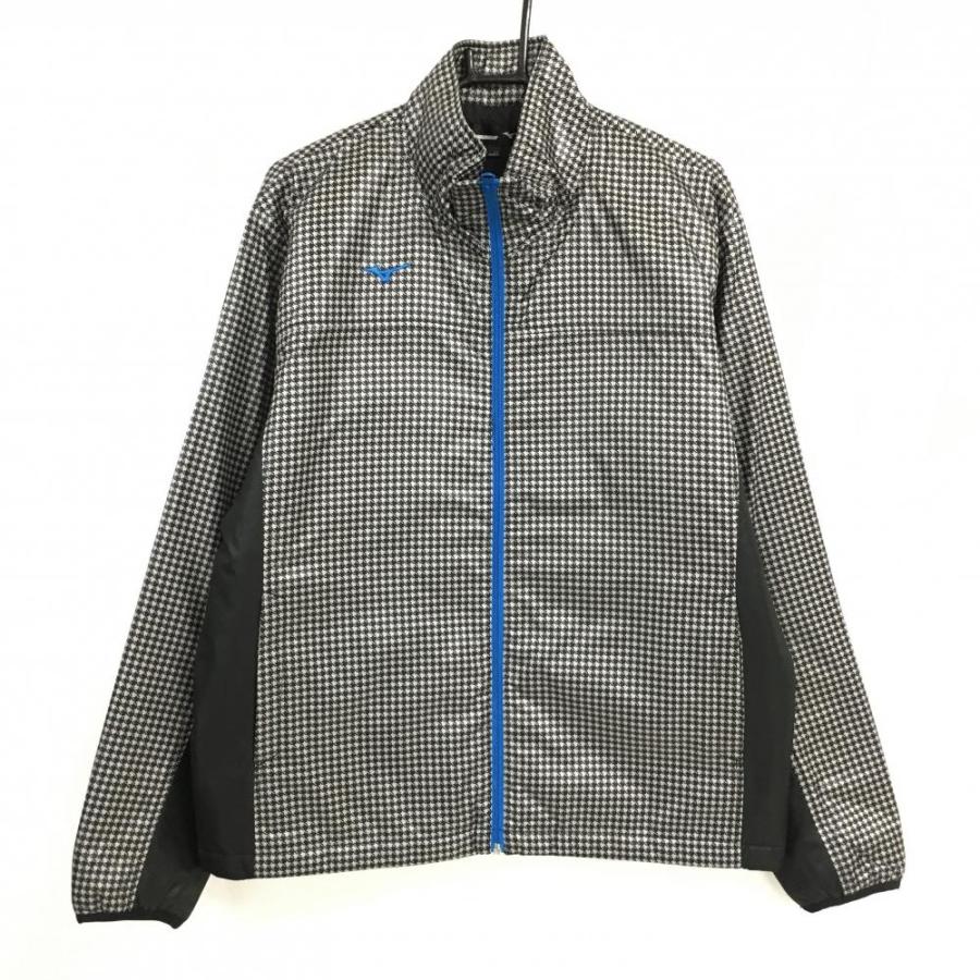 MIZUNO GOLF 【新品】ミズノゴルフ 中綿ジャケット 黒×グレー 千鳥格子