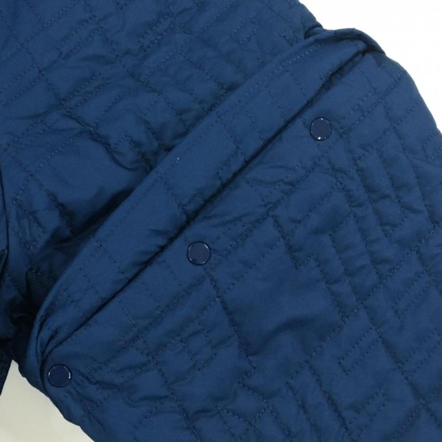 【超美品】ラッセルノ スニード ネイビー キルティング ネック・袖着脱可 ルチャマスク ブルゾン メンズ 5(L) ゴルフウェア RUSSELUNO_3