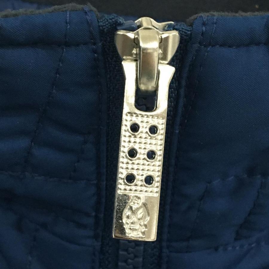 【超美品】ラッセルノ スニード ネイビー キルティング ネック・袖着脱可 ルチャマスク ブルゾン メンズ 5(L) ゴルフウェア RUSSELUNO_5