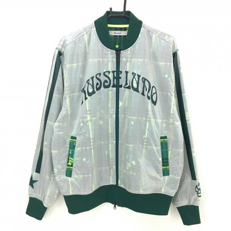 Russeluno（ラッセルノ） 【超美品】ラッセルノ ブルゾン 白×グリーン