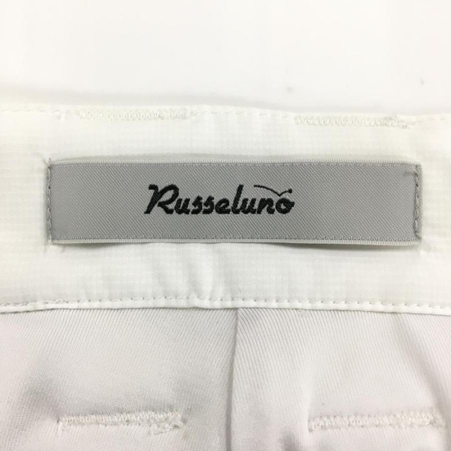 Russeluno（ラッセルノ） ハーフパンツ 白 サイドライン ストレッチ