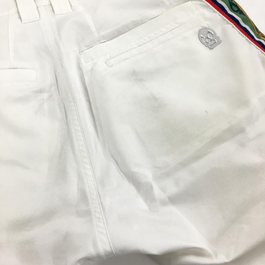 新品　ラッセルノ　ハーフパンツ　ショートパンツ　ストレッチ　ホワイト　サイズ6 Russeluno（ラッセルノ） ハーフパンツ 白 サイドライン ストレッチ