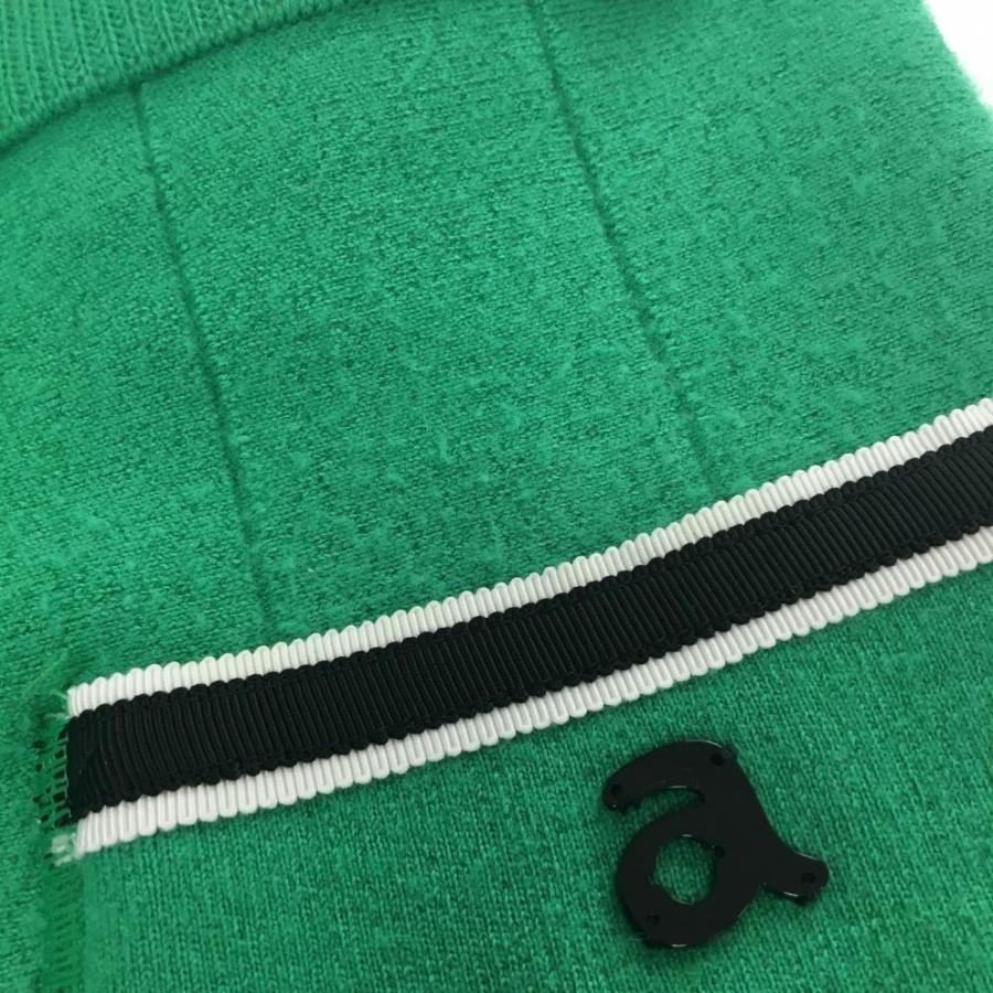 archivio（アルチビオ） ニットスカート グリーン ケーブル編みライン