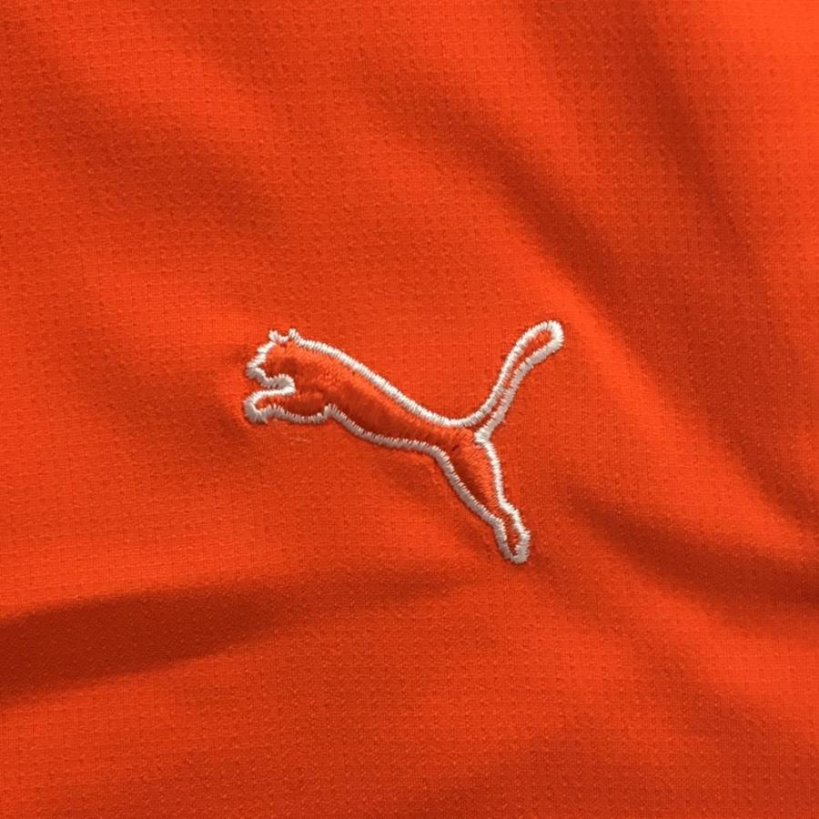 PUMA（プーマ） 【美品】プーマ ハーフパンツ オレンジ ロゴ刺しゅう