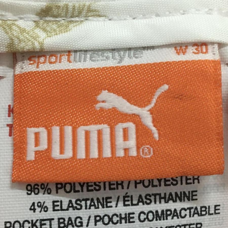 PUMA（プーマ） 【美品】プーマ ハーフパンツ オレンジ ロゴ刺しゅう