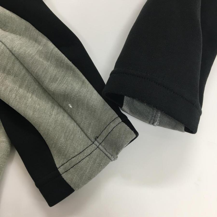 DESCENTE GOLF デサントゴルフ ジャケットブルゾン 黒×杢グレー 肩ロゴ