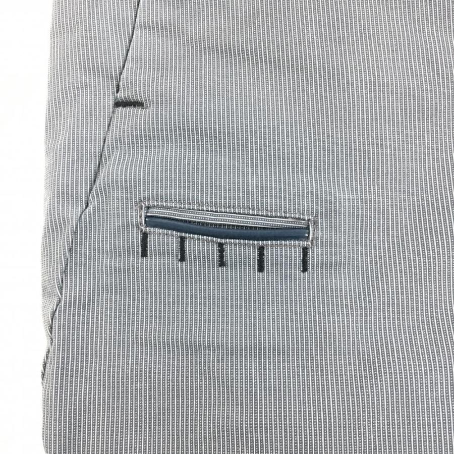 OAKLEY（オークリー） パンツ グレー×白 細ストライプ ロゴ黒 メンズ