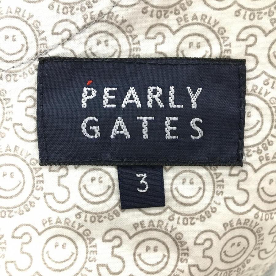 PEARLY GATES（パーリーゲイツ） ハーフパンツ グレー ロゴグリーン
