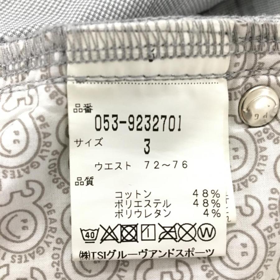 PEARLY GATES（パーリーゲイツ） ハーフパンツ グレー ロゴグリーン