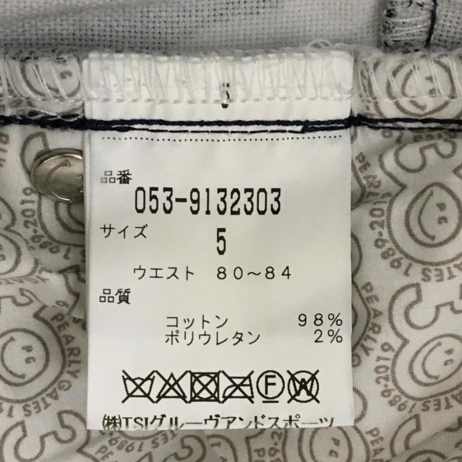 PEARLY GATES（パーリーゲイツ） ハーフパンツ 黒×白 数字ロゴ